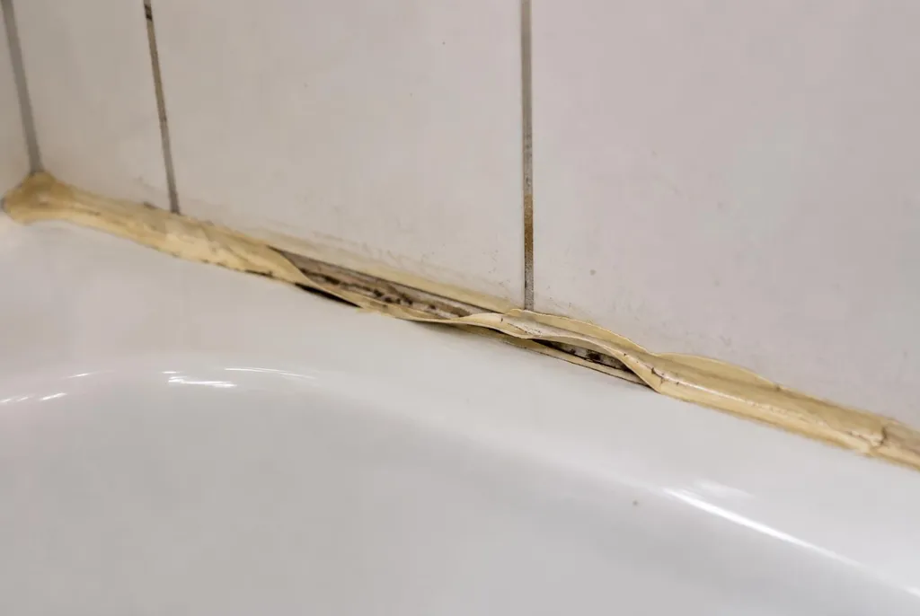 Kitbedrijf Garderen – loslatende kit naast het bad